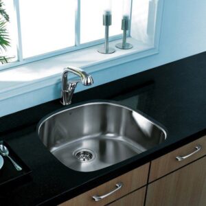 Vigo VG2421 24-inch Undermount Stainless Steel 18 Gauge Single Bowl Kitchen Sink