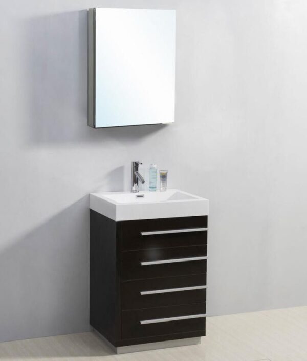 Virtu USA 24" BAILEY Freestanding Modern Bathroom Vanity