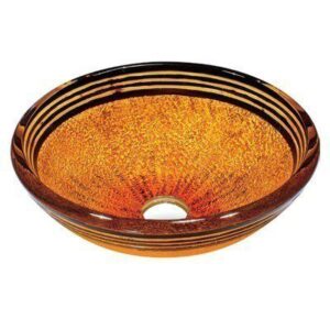 Tangerine Glass Vessel Bathroom Sink Vigo Model number VG07011