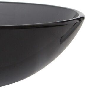 VIGO Vessel Sink VG07042 Sheer Black Glass