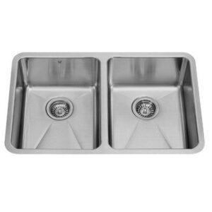 Vigo VG2918 29-inch Undermount Stainless Steel 18 Gauge Double Bowl Kitchen Sink