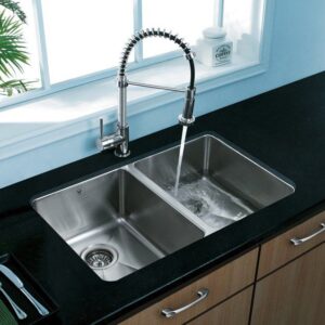 Vigo VG2918 29-inch Undermount Stainless Steel 18 Gauge Double Bowl Kitchen Sink