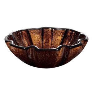 VIGO Vessel Sink Walnut Shell Glass VG07038