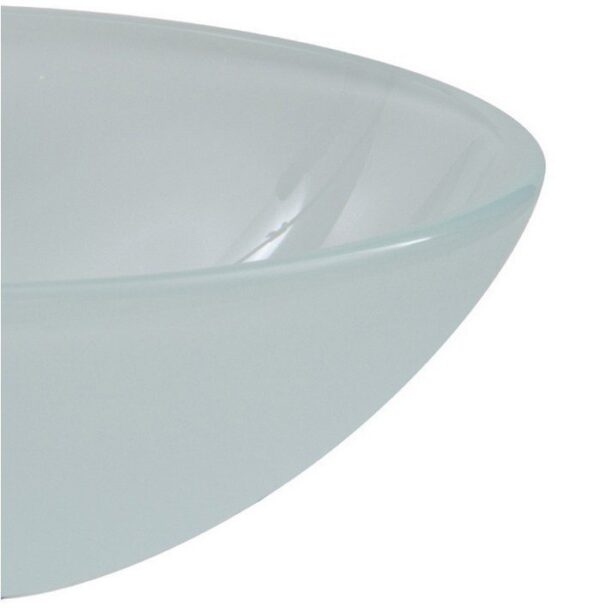 VIGO Vessel Sink VG07043 White Frost Glass