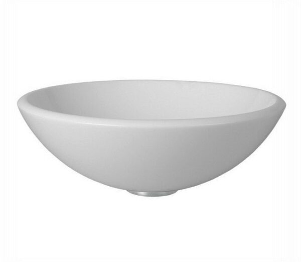 VIGO Vessel Sink White Phoenix Stone Glass VG07039