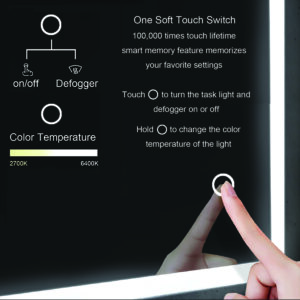 Blossom Lyra - 36'' LED Mirror