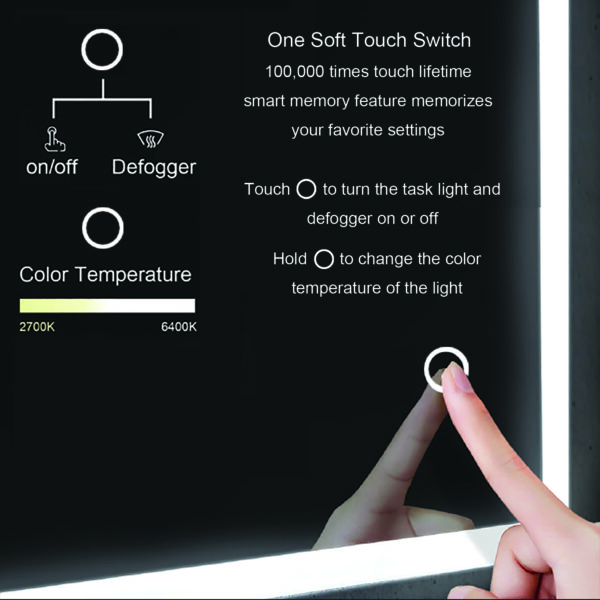 Blossom Lyra - 24'' LED Mirror