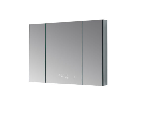 Savera 48 W x 32 H Recessed or Surface-Mount LED Mirror Medicine Cabinet with Defogger