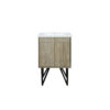 Lancy 24W x 20D Rustic Acacia Bath Vanity and Cultured Marble Top