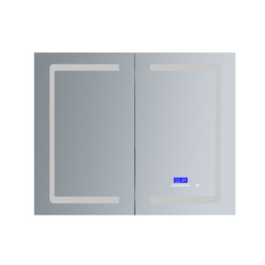 Bracciano 36 W x 32 H Surface-Mount LED Mirror Medicine Cabinet with Defogger