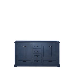 Dukes 60 in. W x 22 in. D Navy Blue Double Bath Vanity