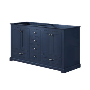 Dukes 60 in. W x 22 in. D Navy Blue Double Bath Vanity