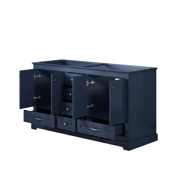 Dukes 60 in. W x 22 in. D Navy Blue Double Bath Vanity