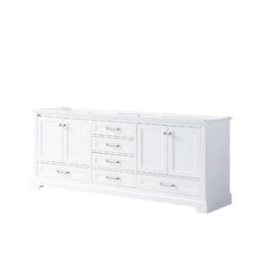 Dukes 80 in. W x 22 in. D White Double Bath Vanity