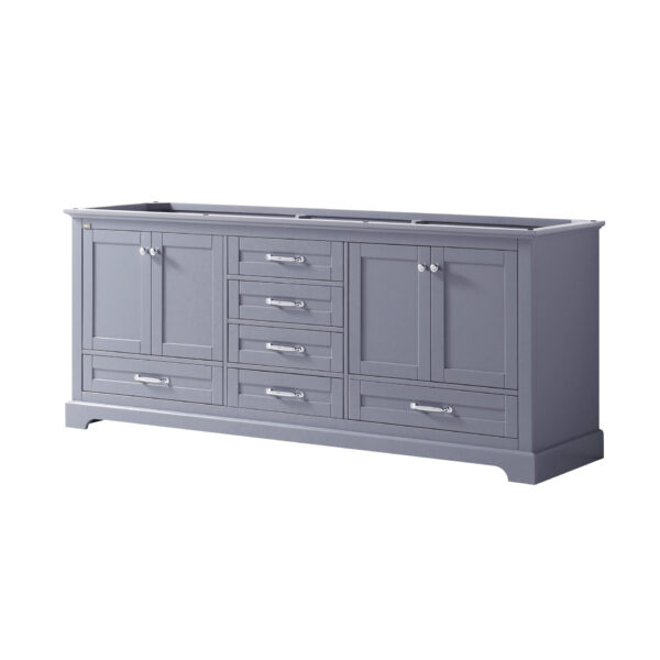 Dukes 80 in. W x 22 in. D Dark Grey Double Bath Vanity