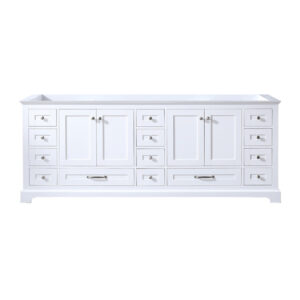 Dukes 84 in. W x 22 in. D White Double Bath Vanity