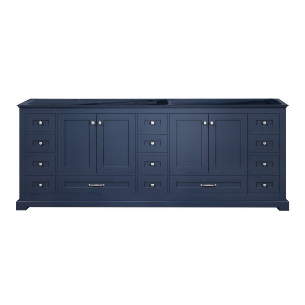 Dukes 84 in. W x 22 in. D Navy Blue Double Bath Vanity