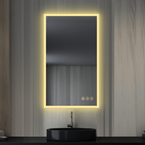 Blossom Beta - 21" LED Mirror Frosted Sides