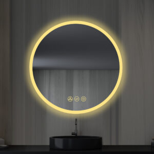 Blossom Orion - 24" Round LED Mirror Frosted Side