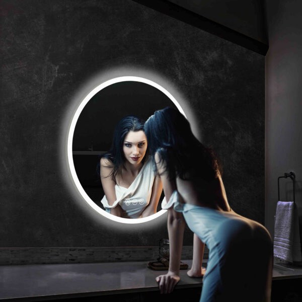 Blossom Orion - 24" Round LED Mirror Frosted Side