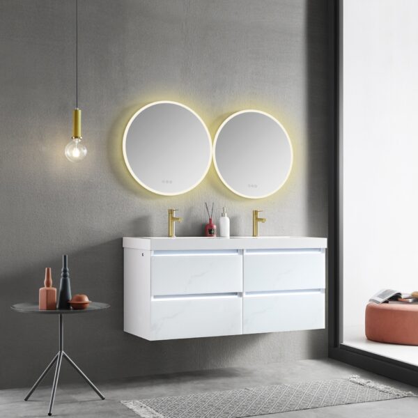 Blossom Orion - 24" Round LED Mirror Frosted Side