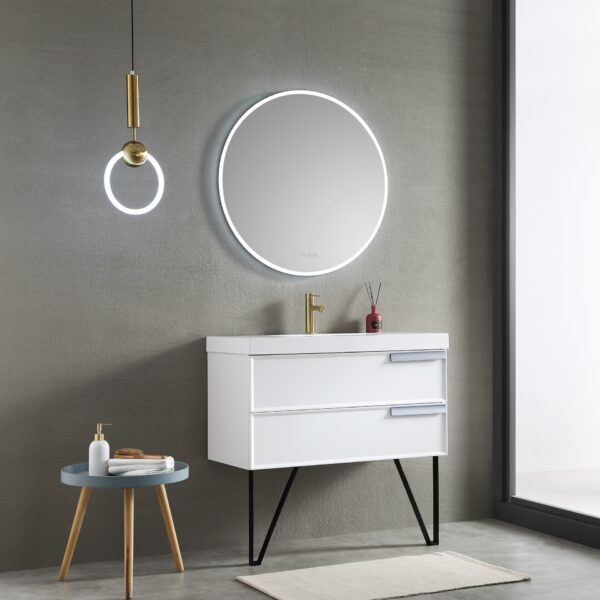 Blossom Orion - 32" Round LED Mirror Frosted Side