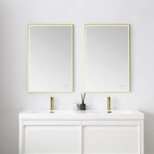 Blossom Stellar - 24" LED Mirror Brush Gold Frame