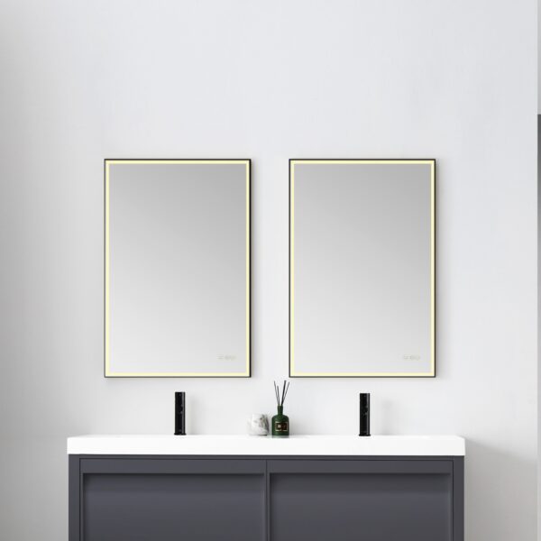 Blossom Stellar - 18" LED Mirror Matte Black Frame