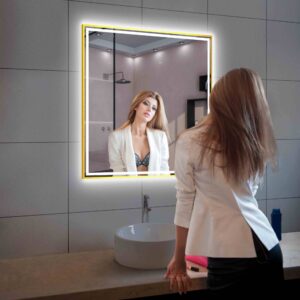 Blossom Stellar - 36" LED Mirror Brush Gold Frame