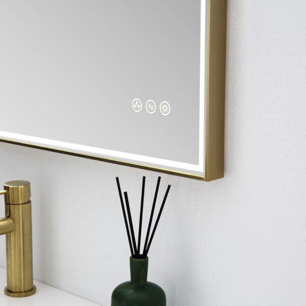 Blossom Stellar - 36" LED Mirror Brush Gold Frame