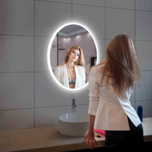 Blossom Oval - 20'' LED Mirror Frosted Side