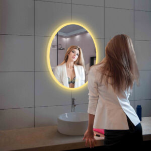 Blossom Oval - 20'' LED Mirror Frosted Side