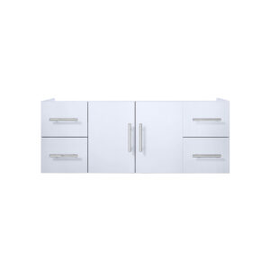 Geneva 48 in. W x 22 in. D Glossy White Bath Vanity