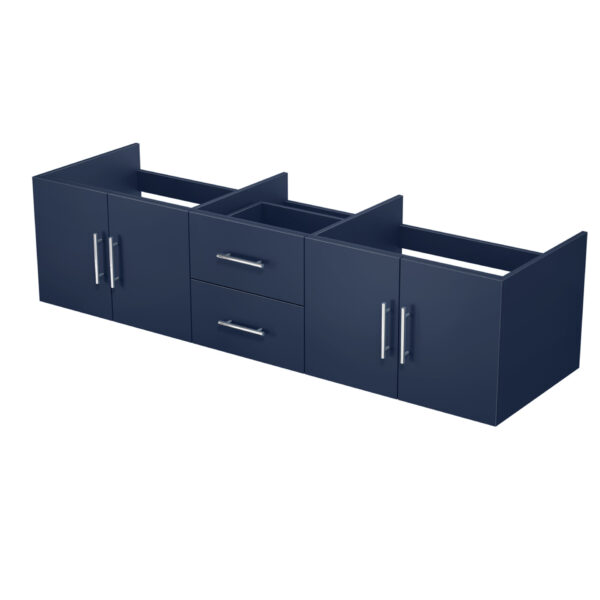 Geneva 72 in. W x 22 in. D Navy Blue Double Bath Vanity