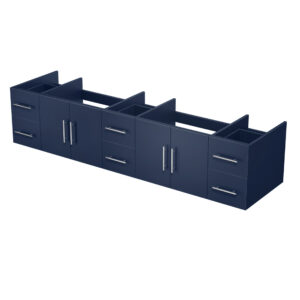 Geneva 84 in. W x 22 in. D Navy Blue Double Bath Vanity