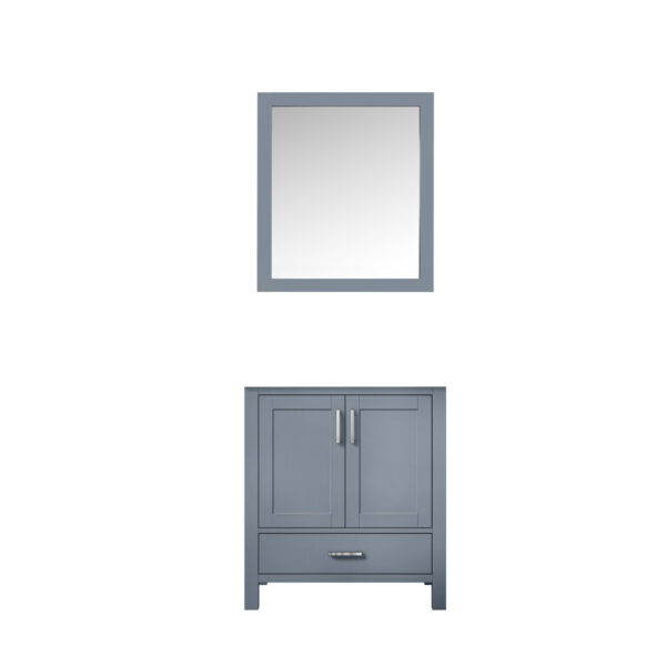 Jacques 30 in. W x 22 in. D Dark Grey Bath Vanity and 28 in. Mirror