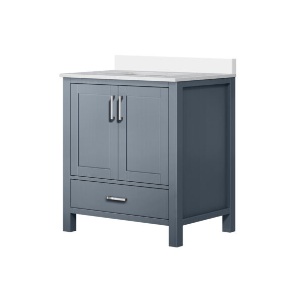 Jacques 30 in. W x 22 in. D Dark Grey Bath Vanity and Cultured Marble Top