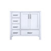 Jacques 36 in. W x 22 in. D Right Offset White Bath Vanity