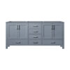 Jacques 60 in. W x 22 in. D Dark Grey Double Bath Vanity