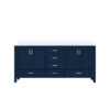 Jacques 72 in. W x 22 in. D Navy Blue Bath Vanity and Cultured Marble Top