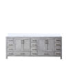 Jacques 84 in. W x 22 in. D Distressed Grey Bath Vanity and Cultured Marble Top