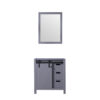 Marsyas 30W x 22D Dark Grey Bath Vanity and 28Mirror