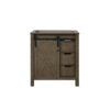 Marsyas 30W x 22D Rustic Brown Bath Vanity