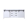 Marsyas 80W x 22D White Double Bath Vanity