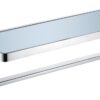 Bagno Lucido Stainless Steel Towel Holder in Satin Nickel