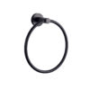 Bagno Nera Stainless Steel Towel Ring in Matte Black