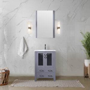 Volez 24W x 18.25D Dark Grey Bath Vanity