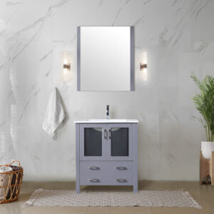 Volez 30W x 18.25D Dark Grey Bath Vanity