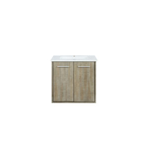 Fairbanks 24W x 20D Rustic Acacia Bath Vanity and Cultured Marble Top