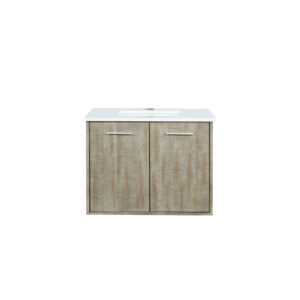 Fairbanks 30W x 20D Rustic Acacia Bath Vanity and Cultured Marble Top